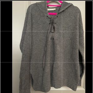 Alice + Olivia chunky hooded sweater heavy size medium excellent